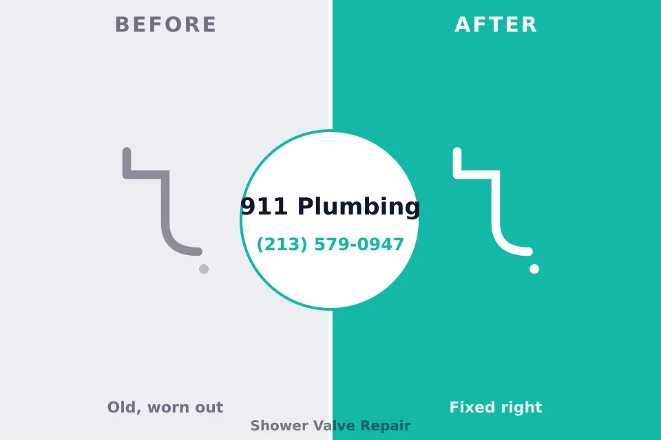 Before and after: plumbing repair Oaklawn-Sunview, KS